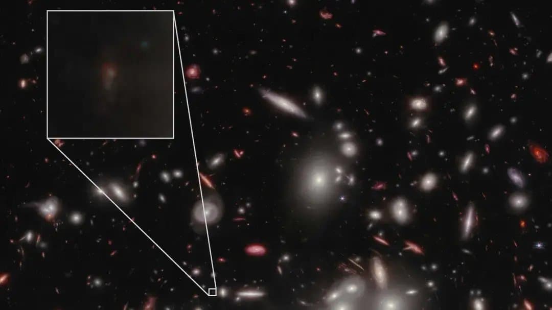 Faintest galaxy far, far away discovered by the James Webb Space telescope